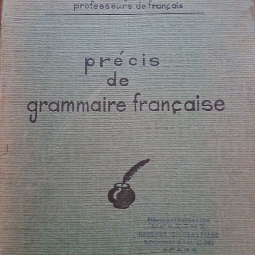 Précis de Grammaire Française book used, 1975