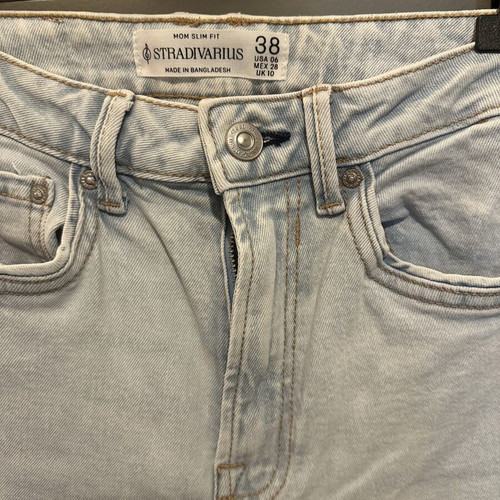 Stradivarius Mom Fit Jeans used, size M 38 10, blue