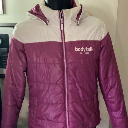 BodyTalk women's jacket used, purple and beige, size M