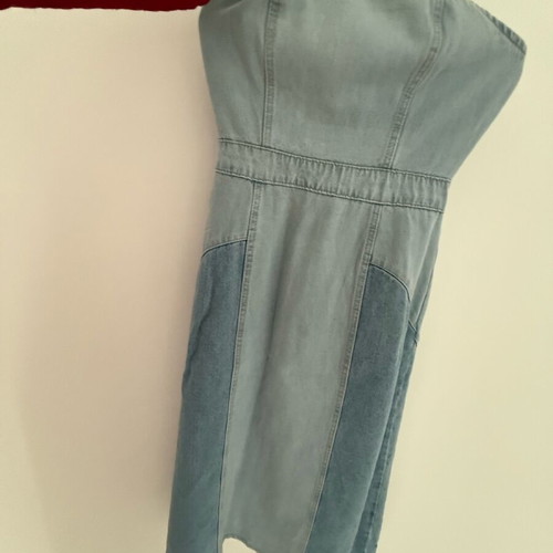 Midi denim dress size small like new, blue, Shein