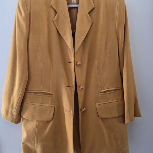 Vintage women's tailored set mustard color like new
