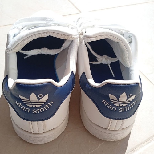 Adidas Stan Smith sneakers like new, white and blue, size 38