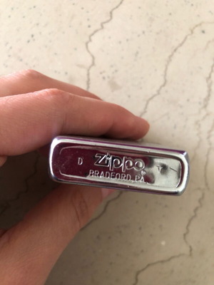 Zippo silver lighter used, simple, needs maintenance