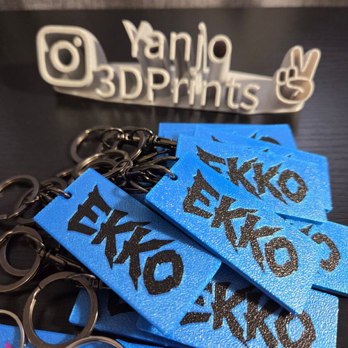 Ekko Arcane set of 4 keychains new, multicolor
