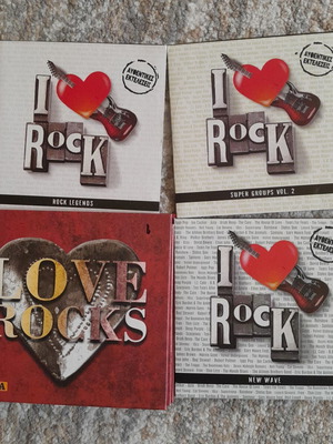 Music CD set like new, 7 rock legends, super groups, new wave, ballads