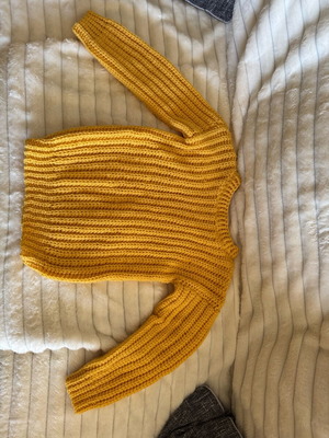 Hand Knitted Sweater for Girls 6 Years New Yellow