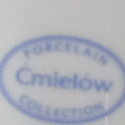 Porcelain decorative plate new with copper engraving CmieLow Collection