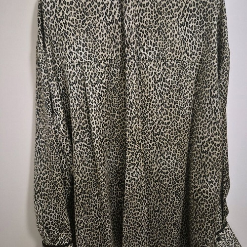 Satin leopard shirt Zara like new, size S