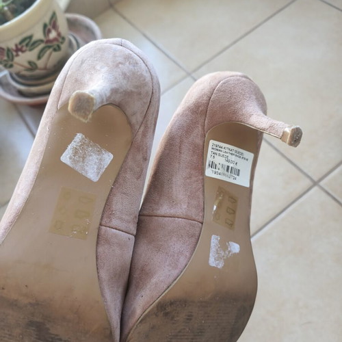 Steve Madden suede heels used, size 37.5