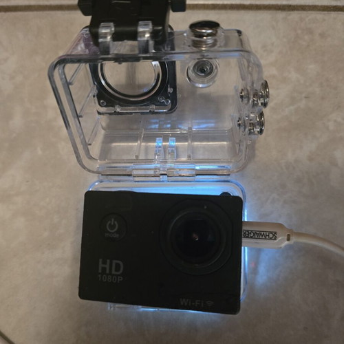 Chinese action camera with accessories