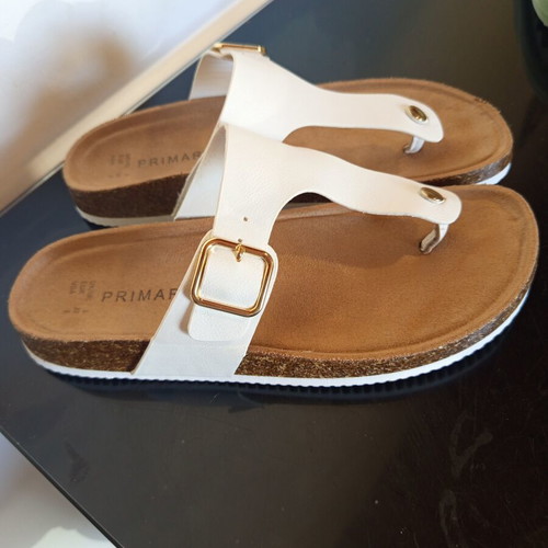 Primark women's sandals like new, white, size 38