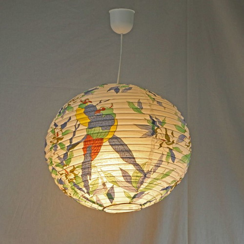 Ceiling light lampshade new, rice paper, 1990s