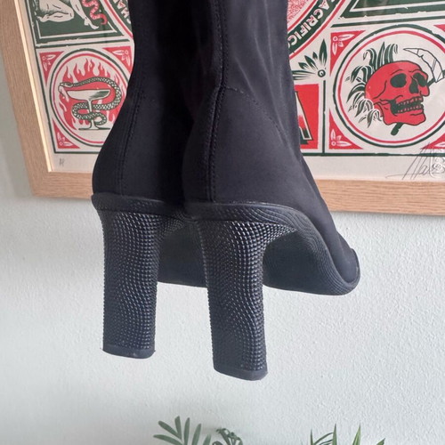 Sleeve boots black size 38 like new Bershka