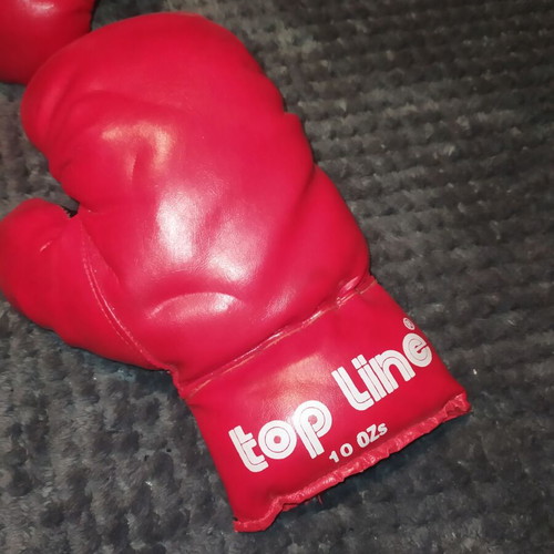 Boxing punching bag new with gloves