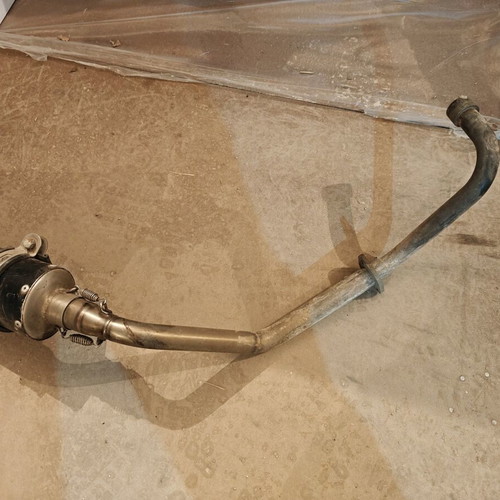 Race Tech exhaust used, no dents, needs painting