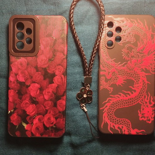 Samsung Galaxy A32 case new with rose and dragon design