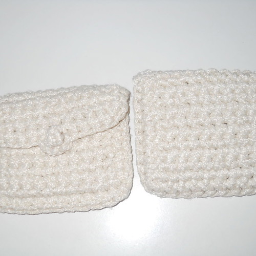 Knitted wallets new, pack of 2, beige