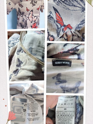 Γυναικεία μπλούζα τύπου τουνίκ Gerry Weber με σχέδιο πεταλούδες, μεγάλα μεγέθη