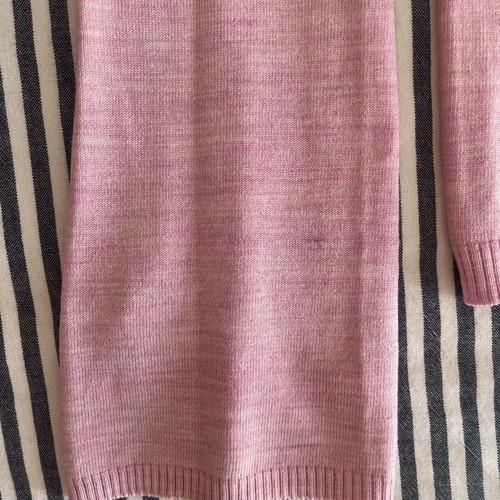 Wool knitted sweater used, pink color, size S