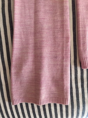Wool knitted sweater used, pink color, size S