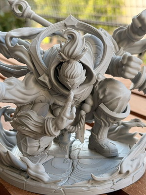Jax God Staff League of Legends 3D printed φιγούρα κατόπιν παραγγελίας