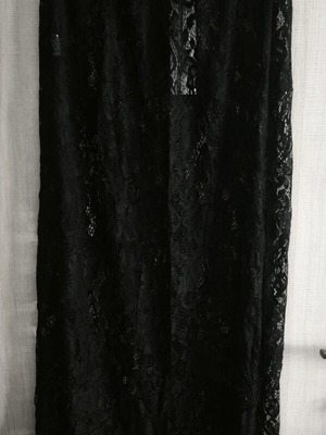 Lace skirt new, black, size M/L with slim fit