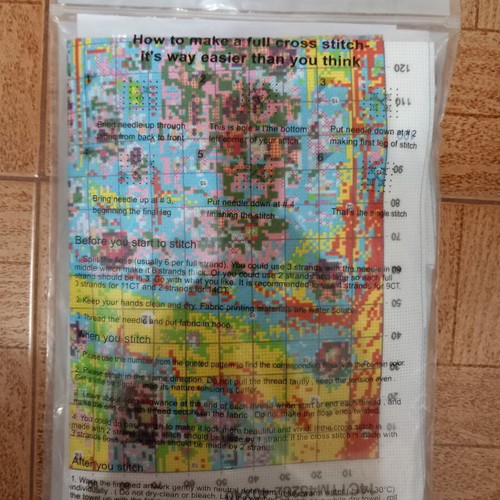 Cross stitch embroidery kit "Bookstore"