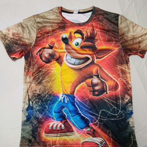 Crash Bandicoot short-sleeve t-shirt size L new