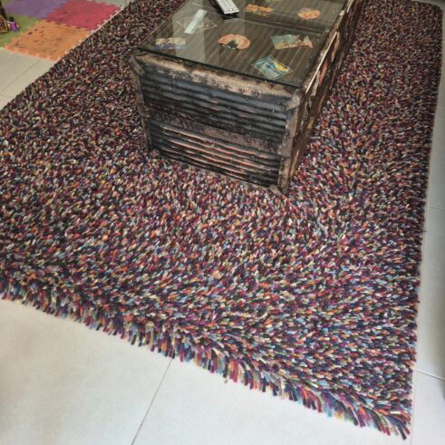 IKEA handmade rug, long pile