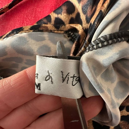 Fontana di Vita Satin Leopard Nightdress Size M like new