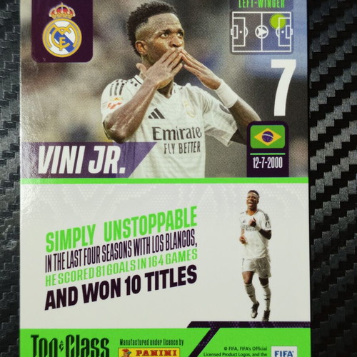 Panini Top Class 2024/25 Jude Bellingham Unbeatable Gold Foil Insert #268