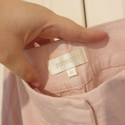 Pomodoro linen pants pastel pink size 18 like new