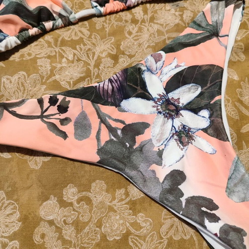 Decoro floral bikini swimsuit like new with pareo, size M 38 10