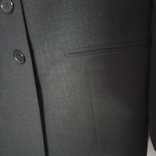 Gabrini black suit like new, slim skirt and long jacket