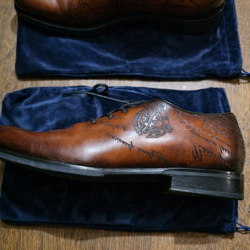 Vikeduo Oxford shoes like new, 100% genuine leather, size 46 brown