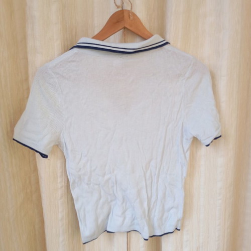 H&M Short Sleeve Polo Shirt like new, blue, size M