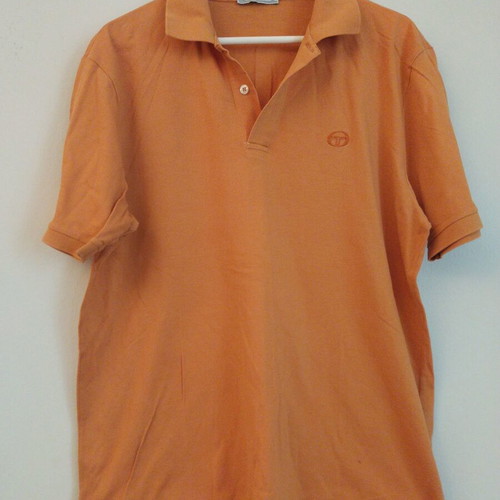 Sergio Tacchini men's polo shirt XL, like new, orange