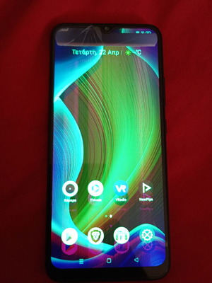 Realme C21 screen used, broken but functional