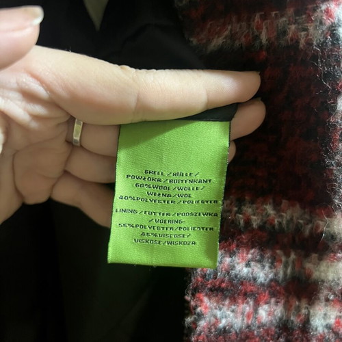 Wool coat Louis Féraud, size M, red