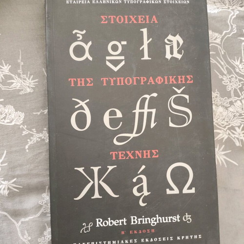 Typography Elements like new, university textbook