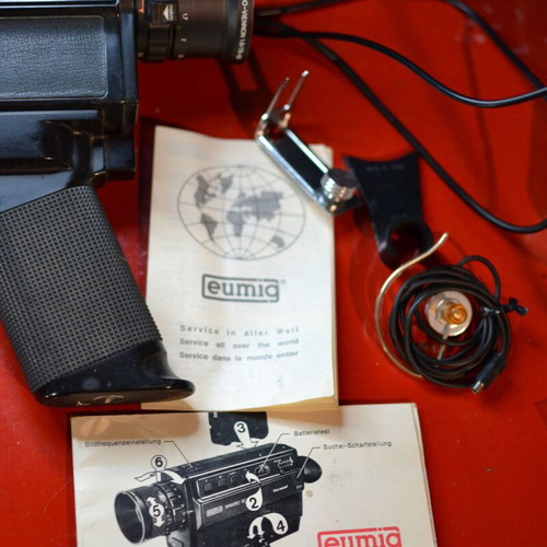 Super 8 Eumig Makro Sound camera used with sound and Makro Zoom lens