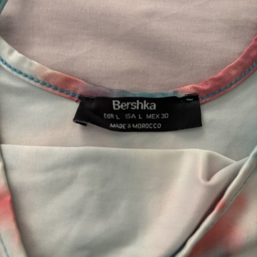 Bershka women's bodysuit with tie-dye pattern