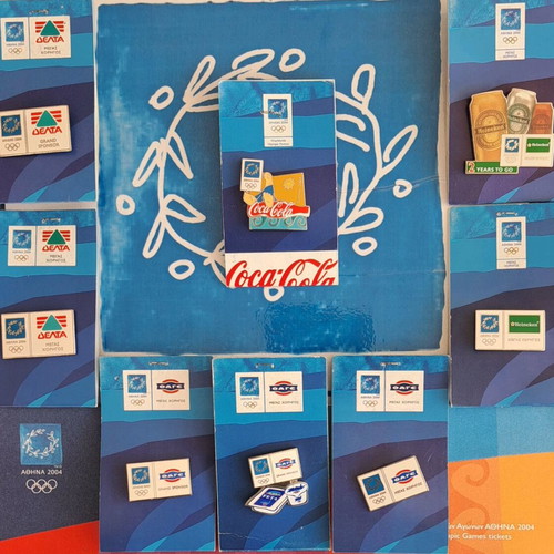 Athens 2004 Olympic Games pins set of 8, new
