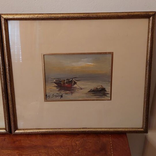 Seascape Paintings Set by Alexandros Dialetis like new