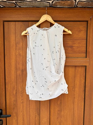 Silk top A.L.C like new, size M, white