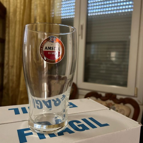 Amstel beer glasses new, pack of 6 pieces