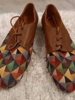 Handmade women's Oxford shoes size 37 new