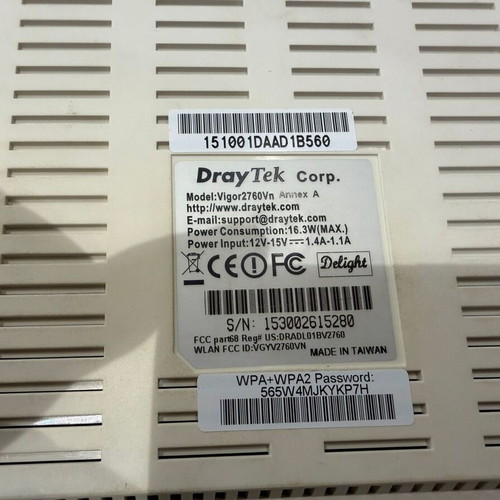 DrayTek Vigor 2760Vn router firewall ADSL/VDSL