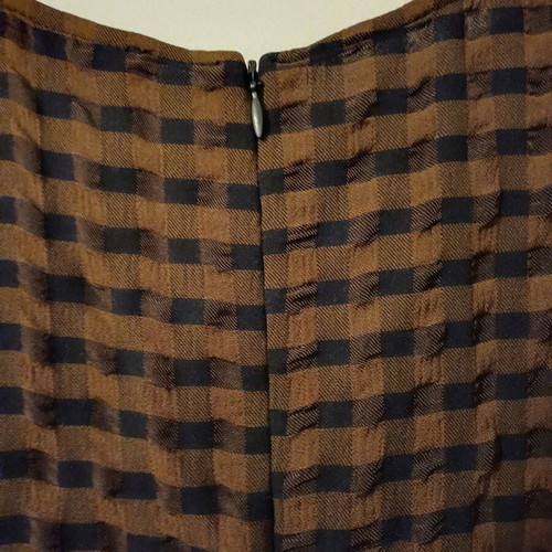 Zara dress like new with checkered pattern and pleats