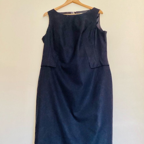 Marks & Spencer black sheath dress size UK 18 like new